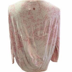 Lululemon Pink Marble Pullover Back in Action